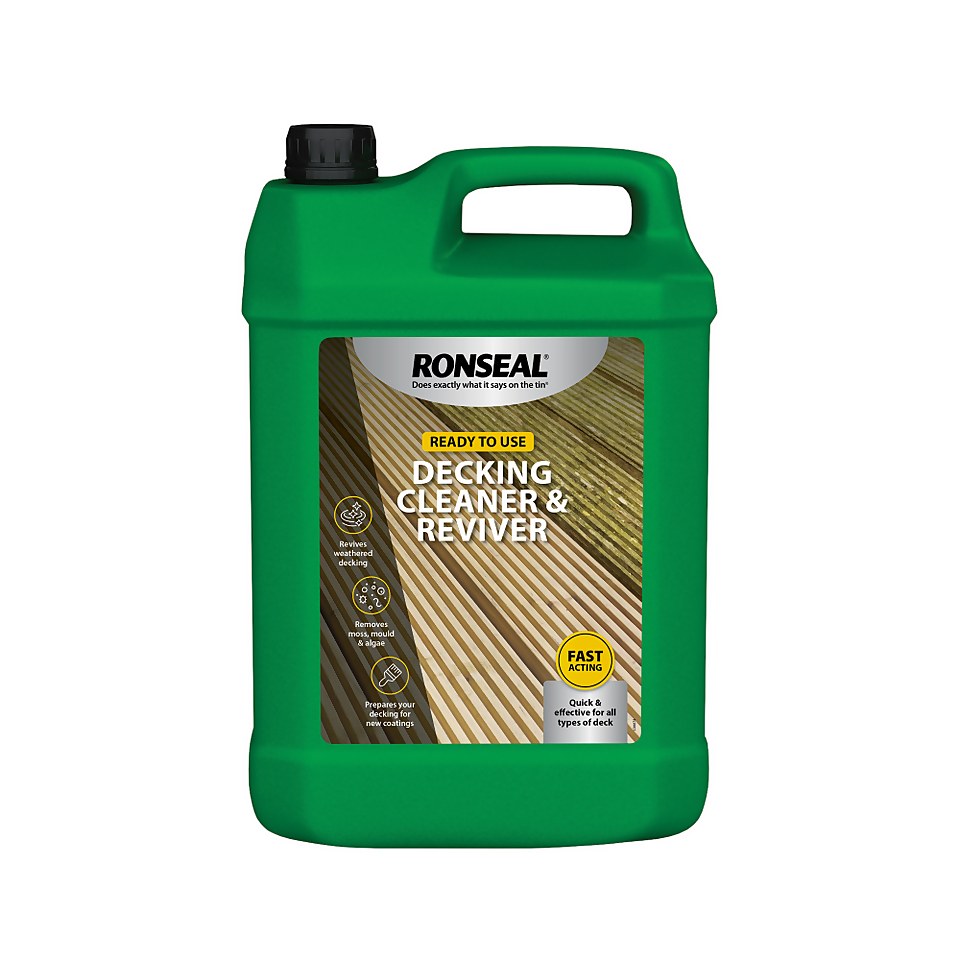 Ronseal Decking Cleaner & Reviver- 5L