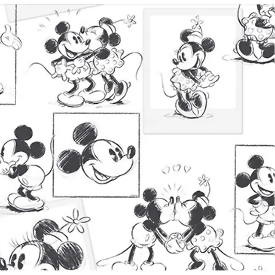 Disney Mickey & Minnie Sketch Wallpaper Wallpaper