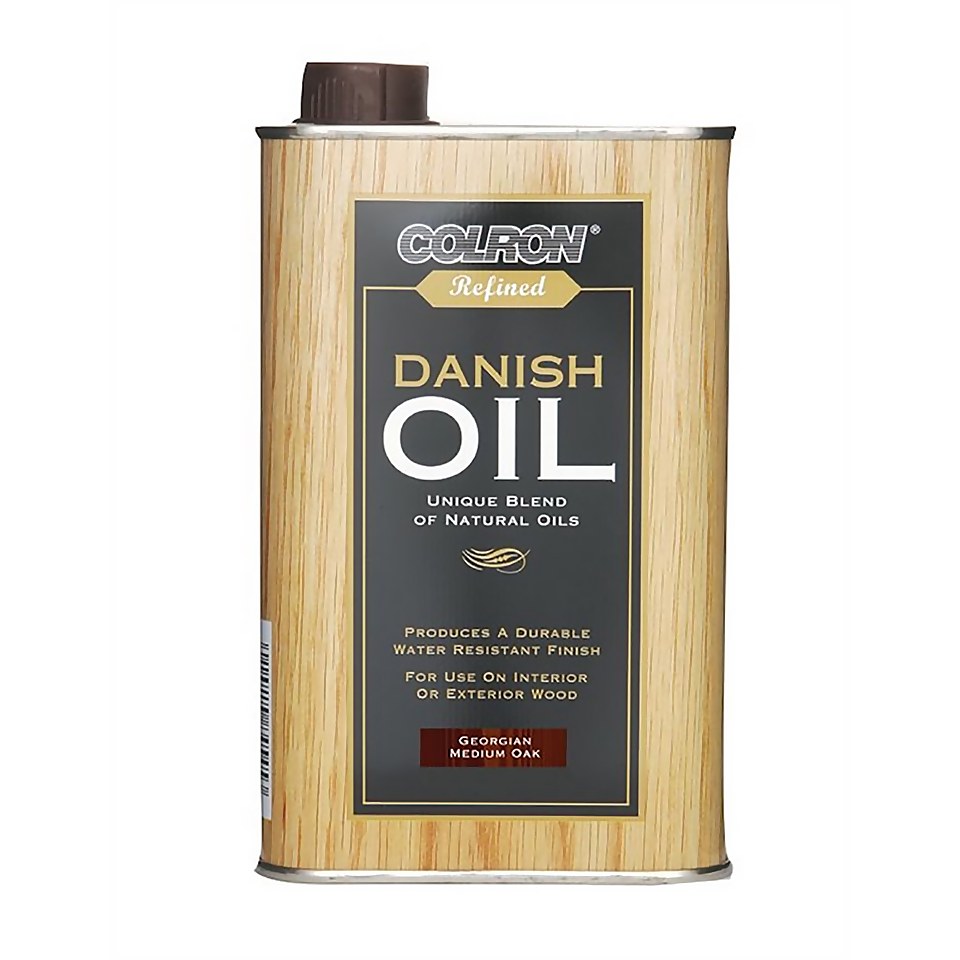 Colron Refined Danish Oil Georgian Medium Oak - 500ml