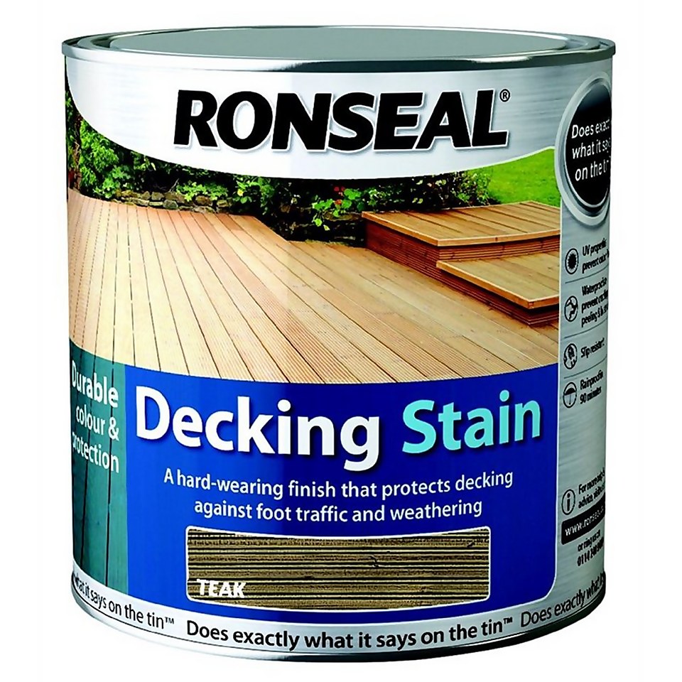 Ronseal Decking Stain Teak - 2.5L