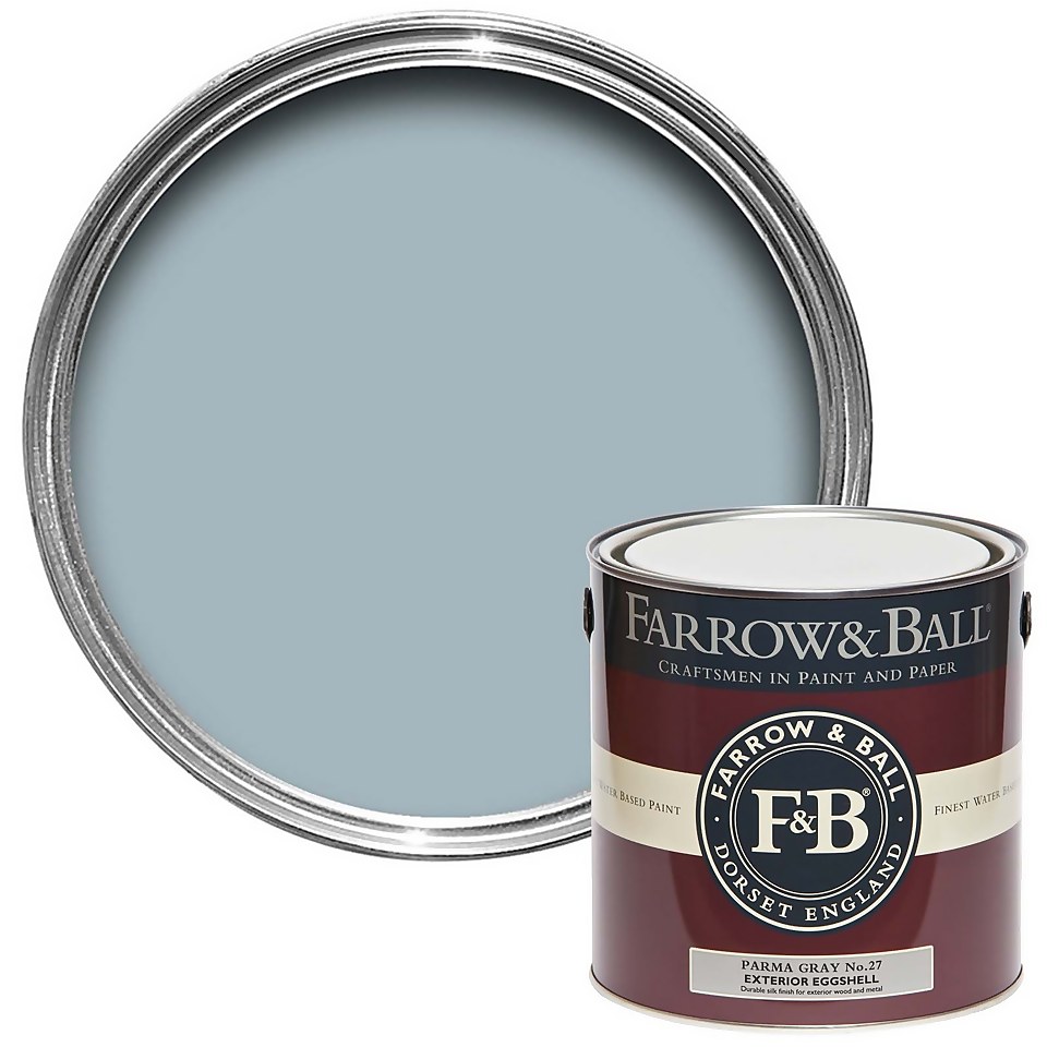 Farrow & Ball Exterior Eggshell Parma Gray No.27 - 2.5L