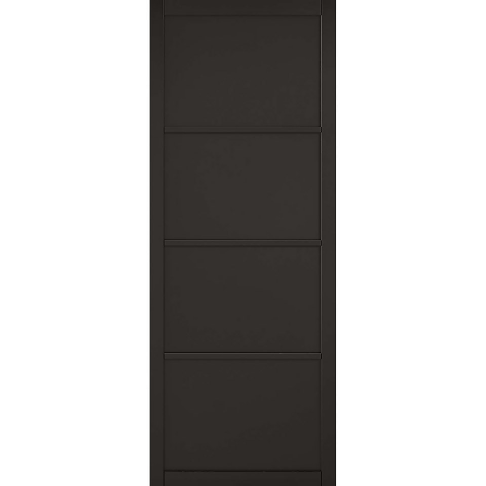 Soho - 4 Panel Primed Black Internal Door - 1981 x 762 x 35mm