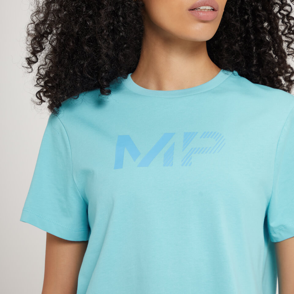 MP Women's Fade Graphic Crop T-Shirt - Powder Blue