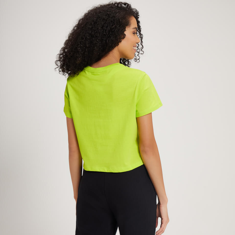 MP Women's Fade Graphic Crop T-Shirt - Lime