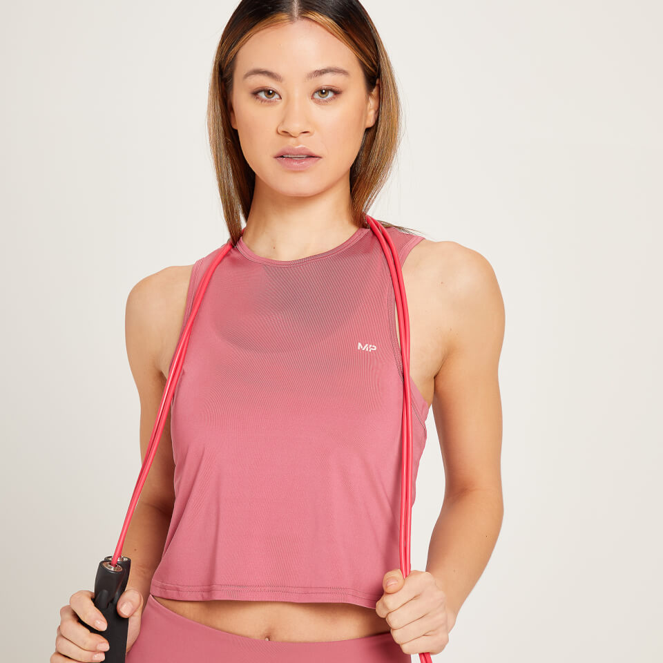 MP Women's Linear Mark Training Crop Top - Frosted Berry