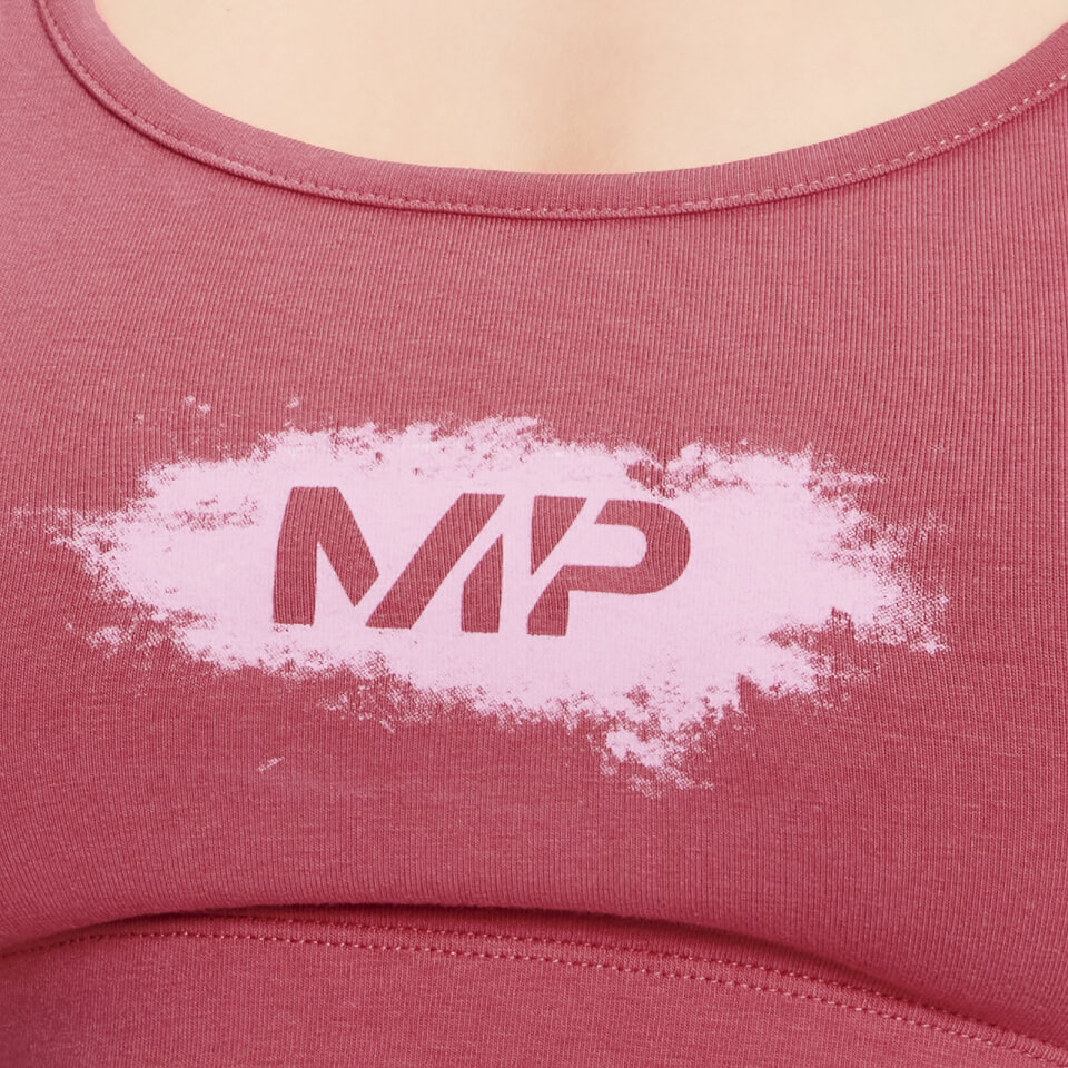 MP Women's Chalk Graphic Sports Bra - Berry Pink