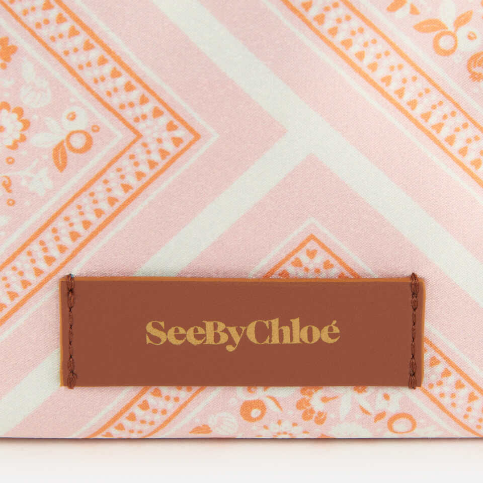See by Chloé Women's Beth Bandana Cosmetic Pouch - Fallow Pink