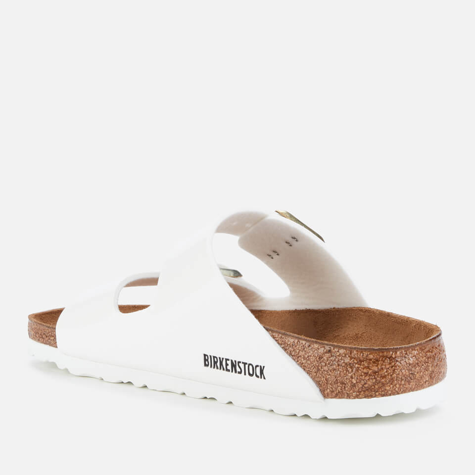 Birkenstock Women's Patent Arizona Slim Fit Double Strap Sandals - White