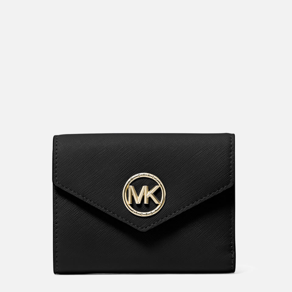 MICHAEL Michael Kors Women's Carmen Medium Trifold Wallet - Black