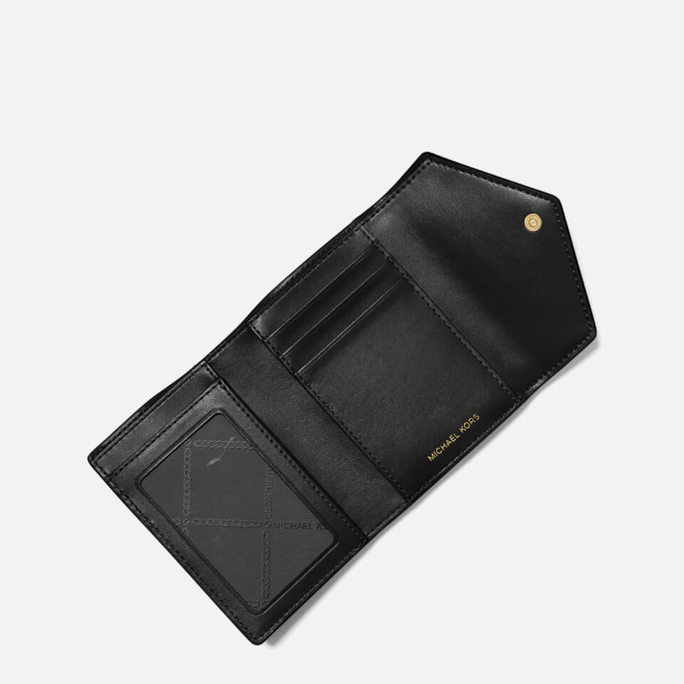 Michael kors black trifold wallet sales