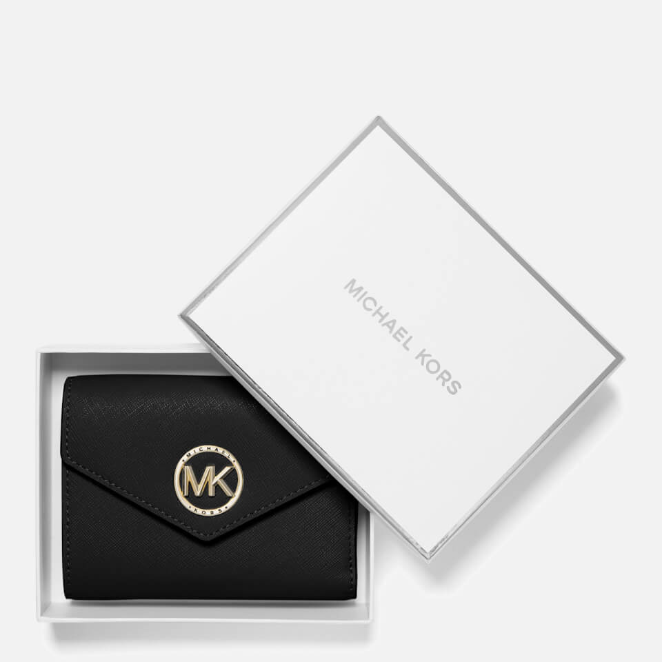 MICHAEL Michael Kors Women s Carmen Medium Trifold Wallet Black