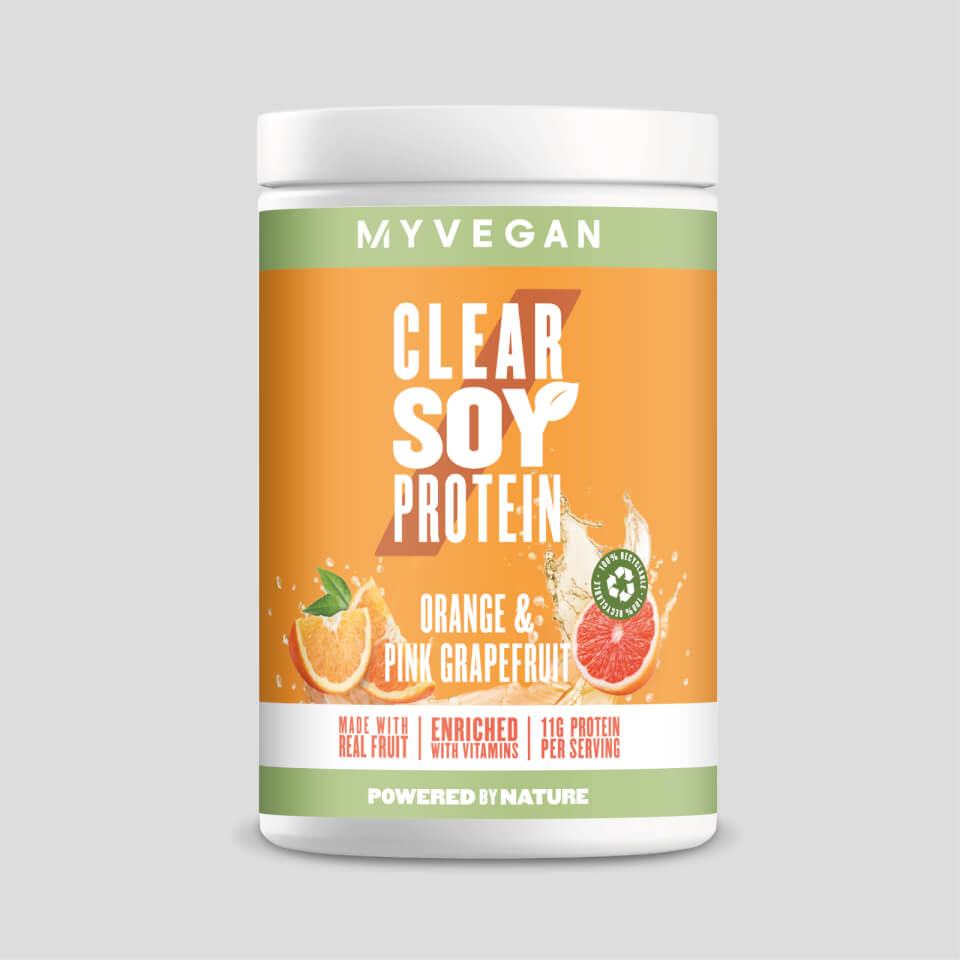Clear Soy Isolate - 20servings - Orange and Pink Grapefruit