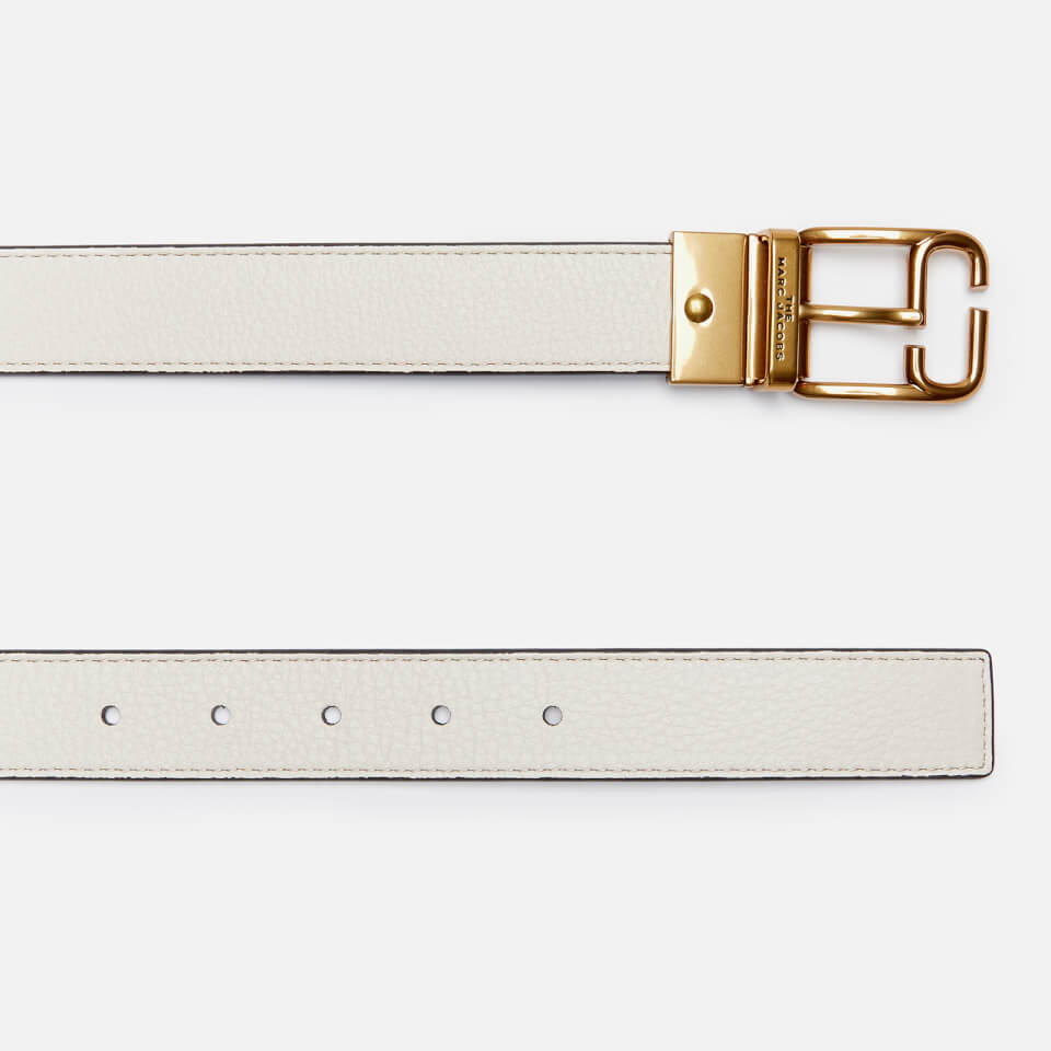 Marc Jacobs Women's Reversible Belt - Ivory/Country Blue