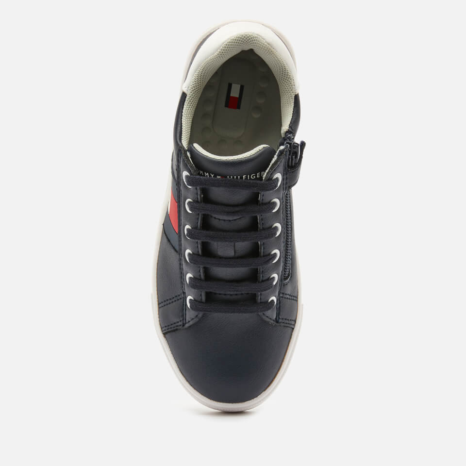 Tommy Hilfiger Kids' Low Cut Lace Up Sneakers - Blue/White