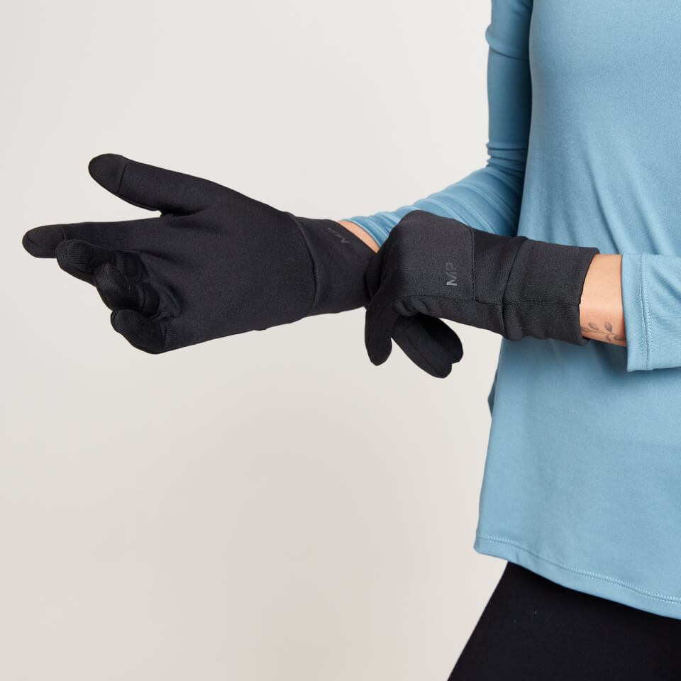 MP Reflective Running Gloves - Black