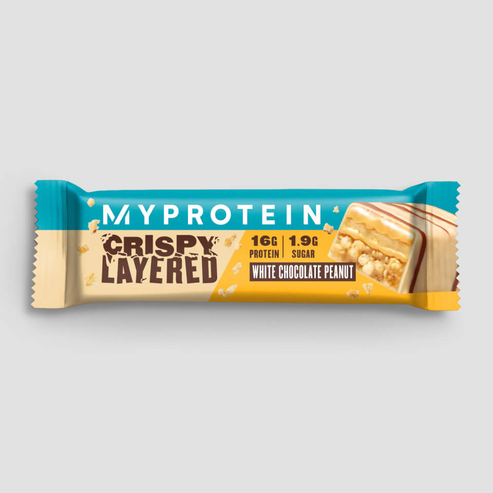 Crispy Layered Bar - 12 x 58g - White Chocolate Peanut
