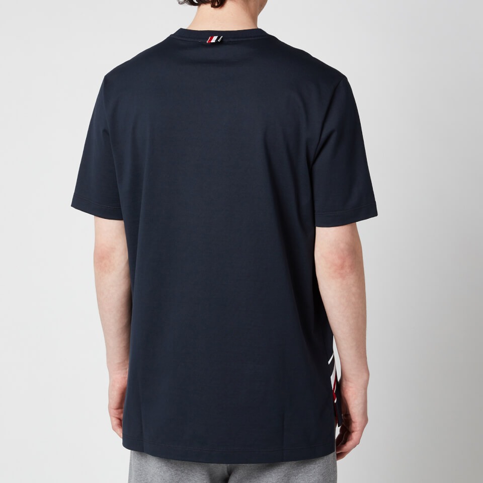 Thom Browne Men's Printed Diagonal Stripe Jersey T-Shirt