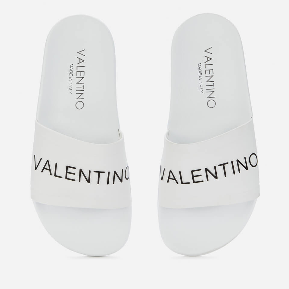 White valentino top slides