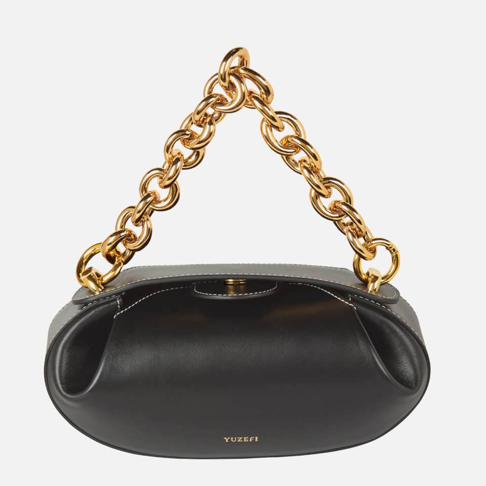 YUZEFI 女性ディナーロールスウェードトートバッグ Yuzefi Women's Dinner Roll Leather Bag - Black | Coggles