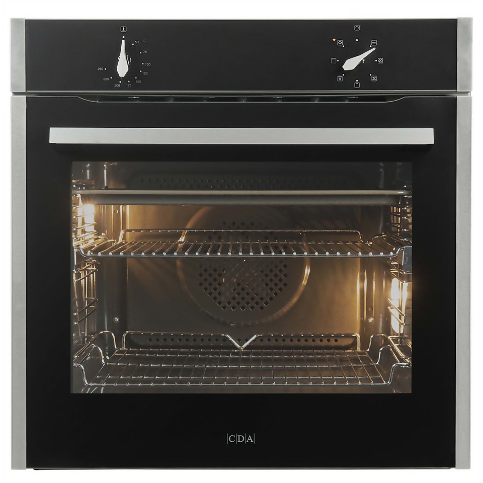 CDA SL100SS Built-in Single Electric Oven - 7 Function - Stainless Steel