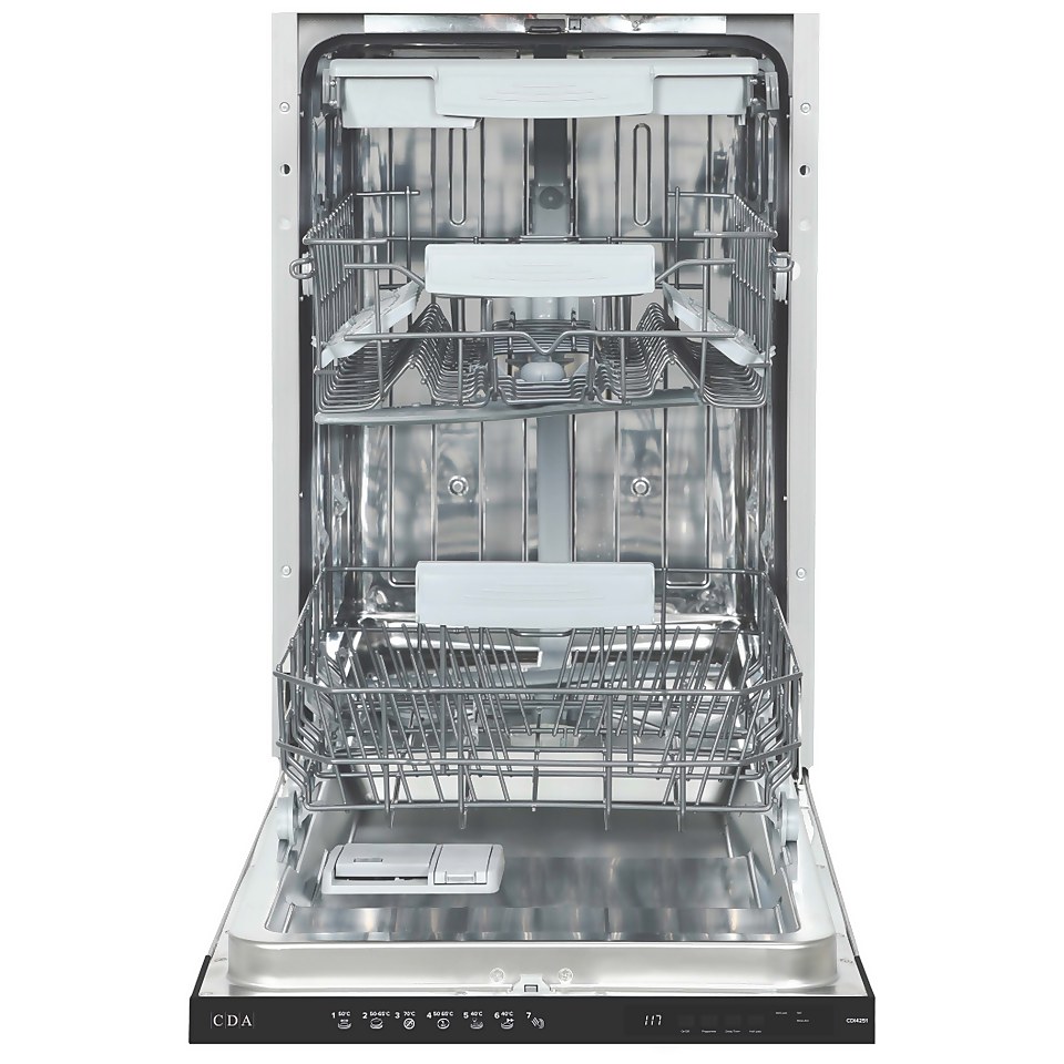 CDA CDI4251 Integrated Slimline Dishwasher - 45cm