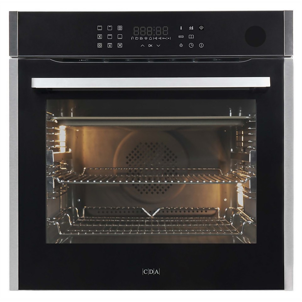 CDA SL670SS Built-in Single Electric Steam Oven - 13 Function - Stainless Steel