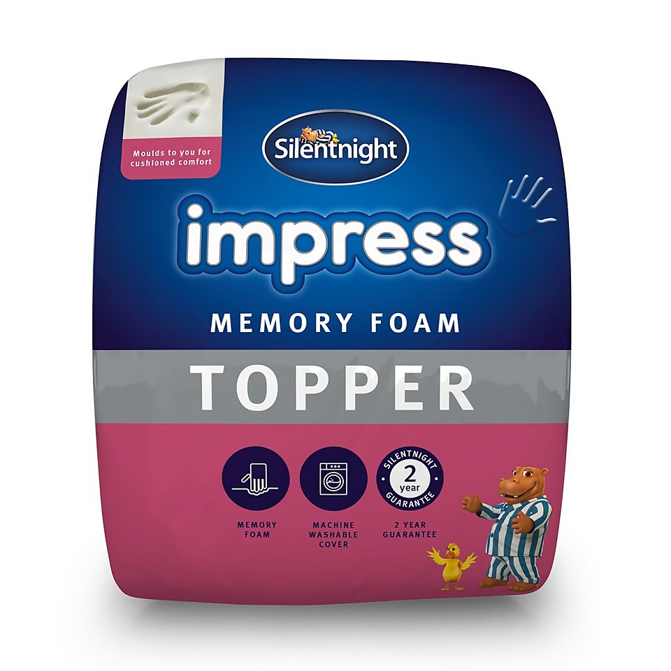 Silentnight Impress 2.5cm Memory Foam Mattress Topper - Single