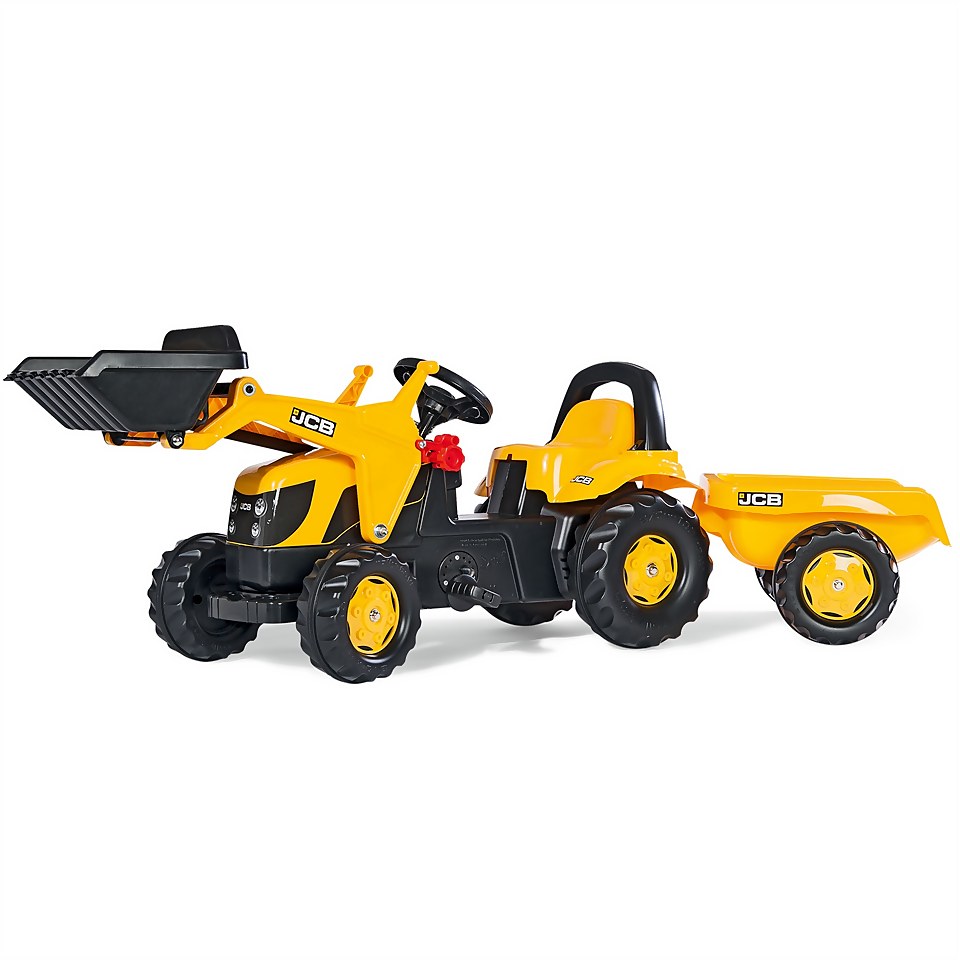 JCB Tractor with Frontloader and Trailer