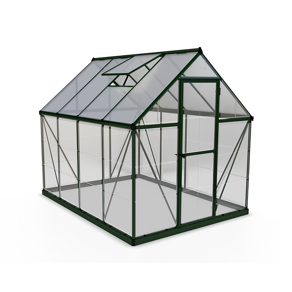 Palram Canopia Hybrid 6 x 8ft Green Greenhouse