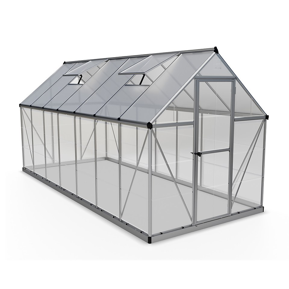 Palram Canopia Hybrid 6 x 14ft Silver Greenhouse