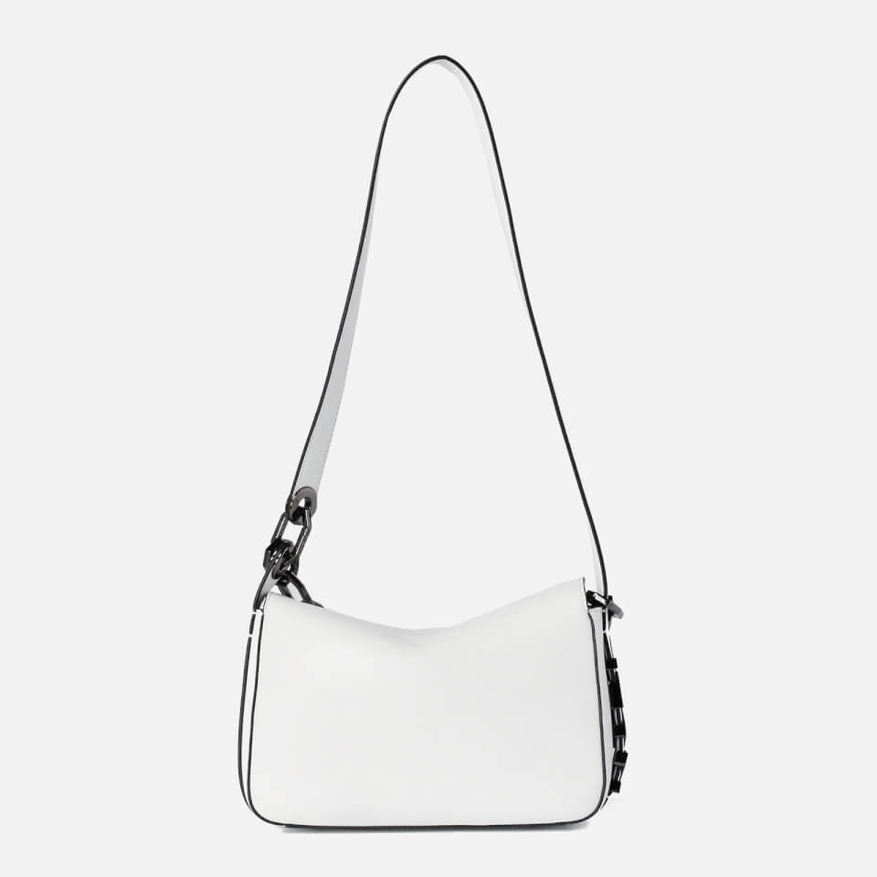 KARL LAGERFELD Women's K/Letters Small Shoulder Bag - White