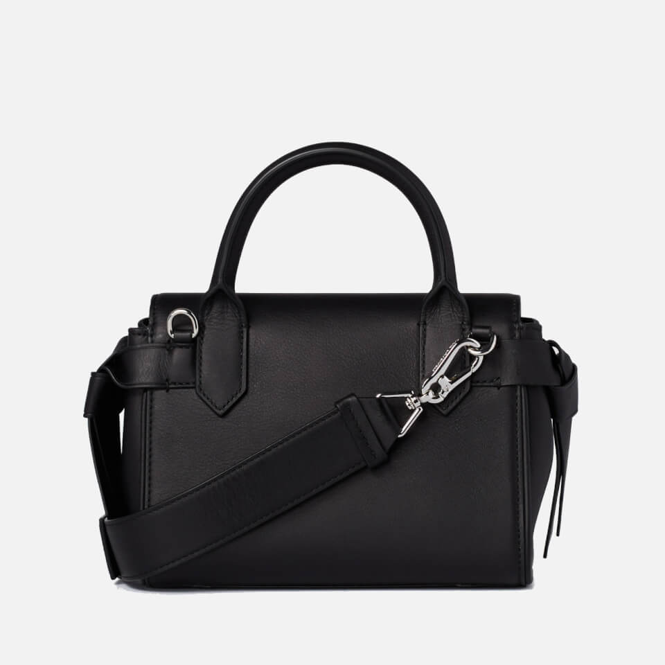 KARL LAGERFELD Women's K/Ikon Whipstitch Mini Top Handle Bag - Black/Multi
