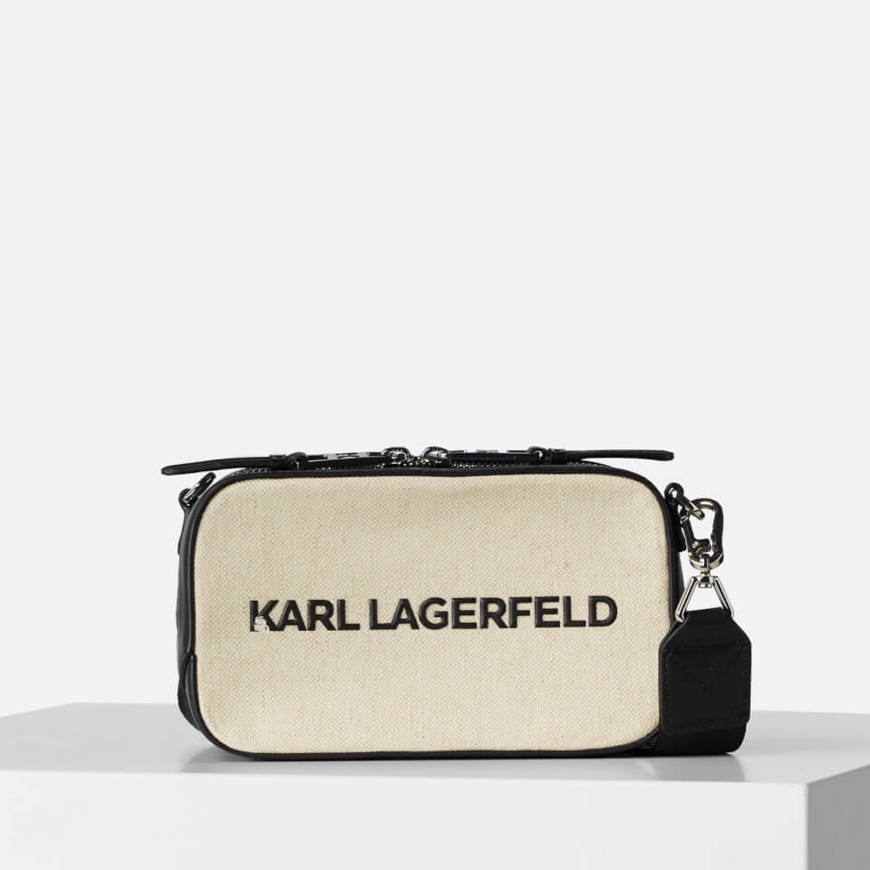 KARL LAGERFELD Women's K/Skuare Camera Bag Canvas - Natural