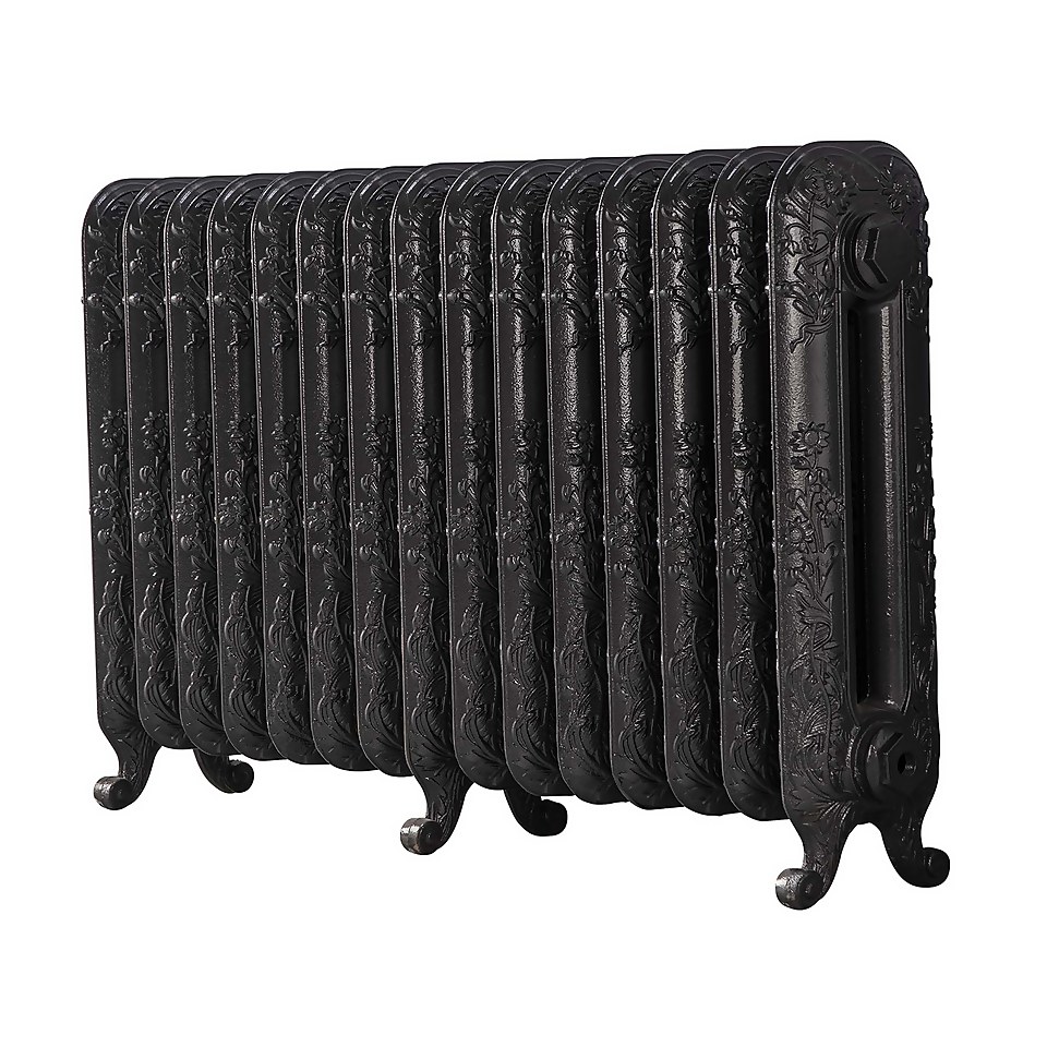 Arroll Cast Iron Radiator 1009 X 600 - Pewter