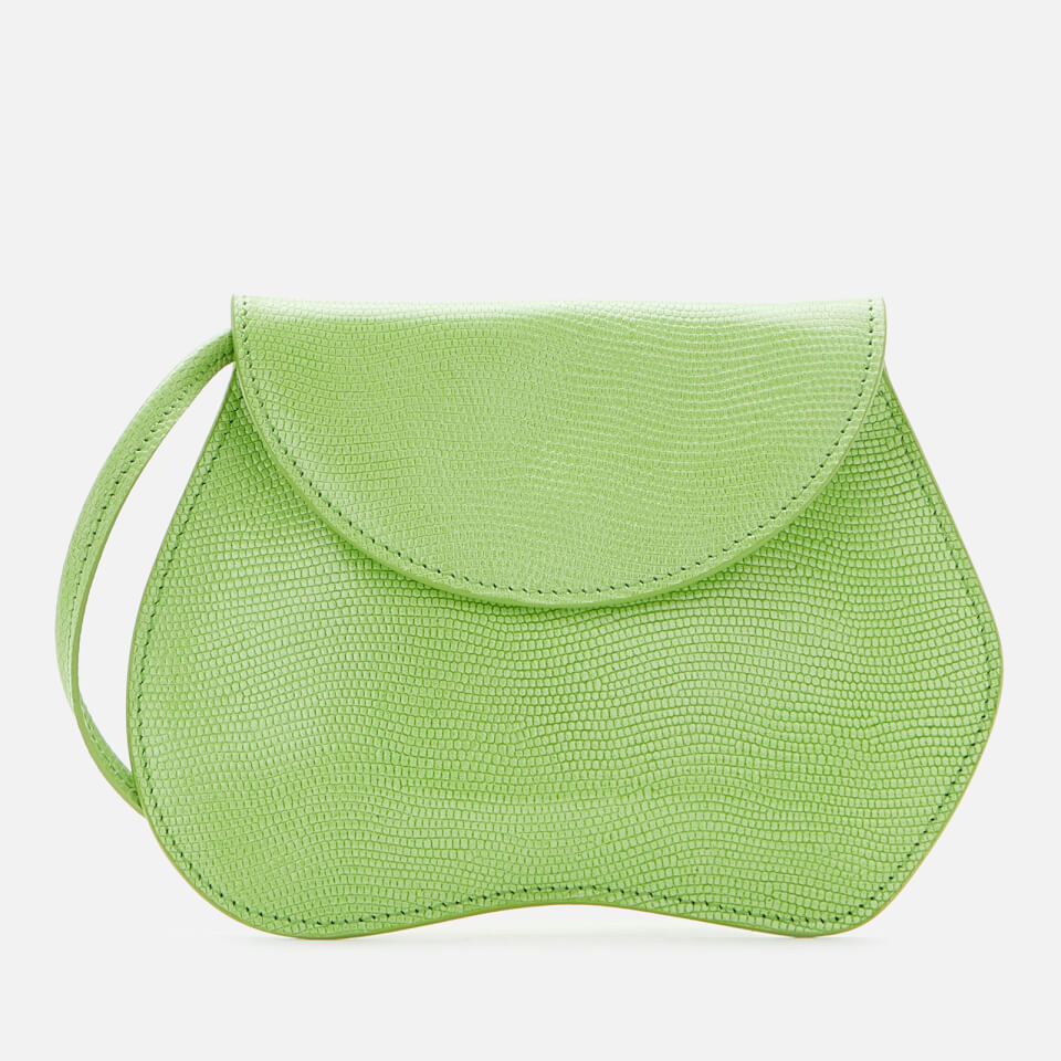 Little Liffner Women's Pebble Lizard Micro Bag - Acid Green