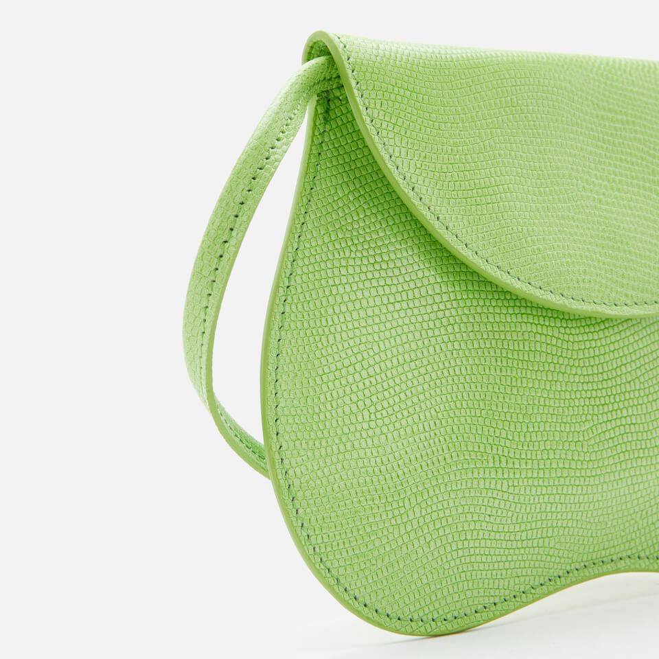 Little Liffner Women's Pebble Lizard Micro Bag - Acid Green