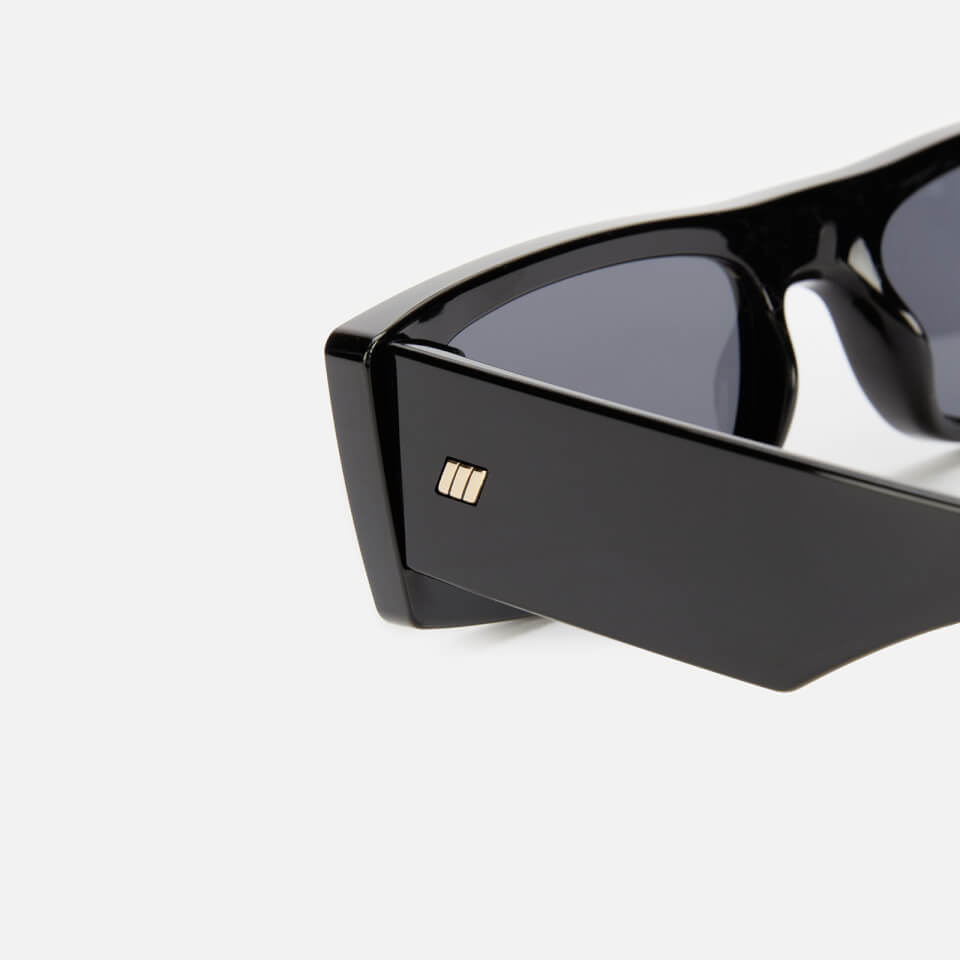 Le Specs Women's Recovery Rectangular Sunglasses - Black