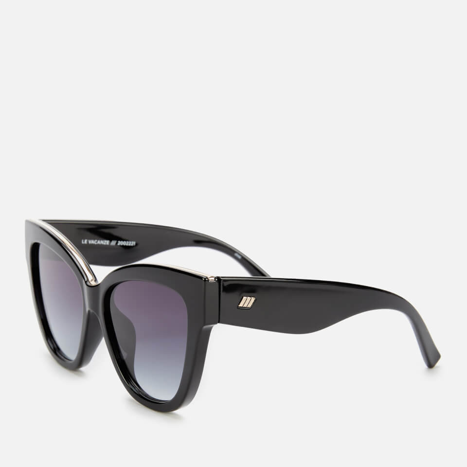 Le Specs Women's Le Vacanze Cat Eye Sunglasses - Black/Gold