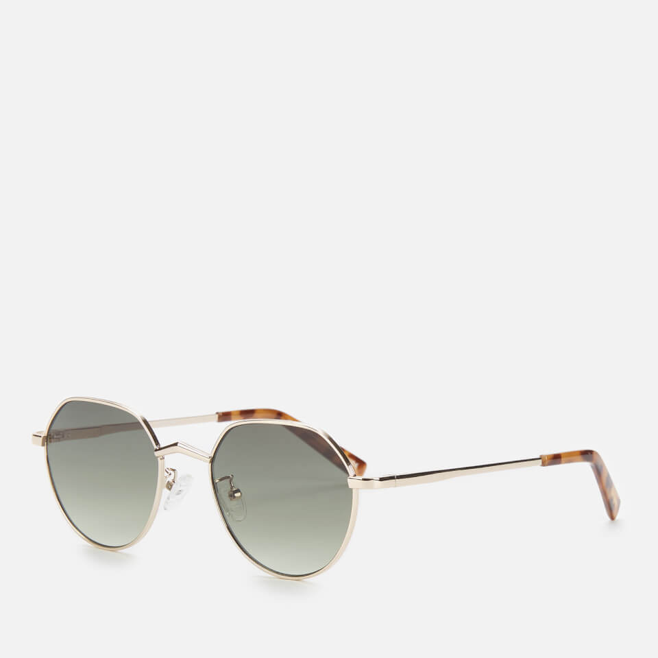 Le Specs Women's Newfangle Square Sunglasses - Gold