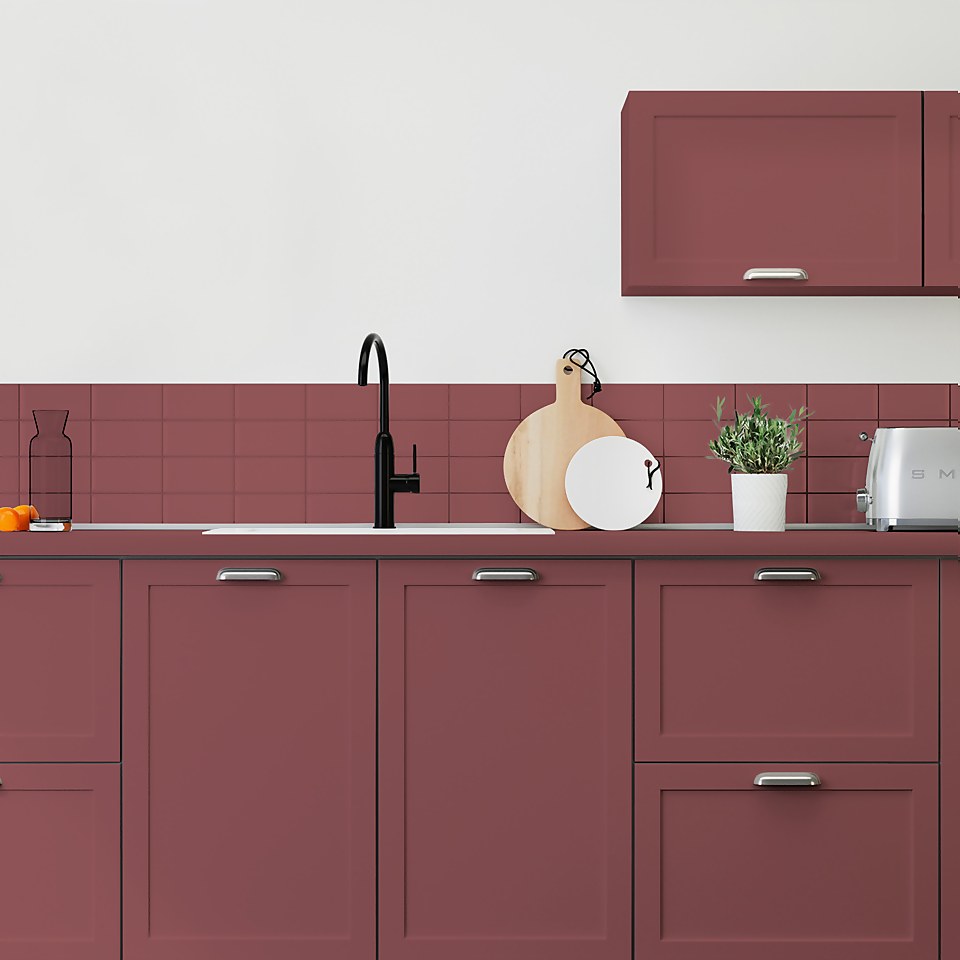 Maison Deco Refresh Kitchen Cupboards, Worktops & Splashbacks Paint Burgundy - 750ml