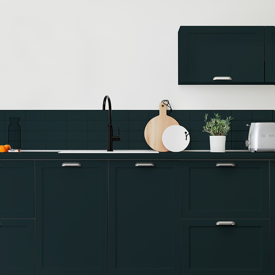 Maison Deco Refresh Kitchen Cupboards, Worktops & Splashbacks Paint Charcoal Black - 750ml
