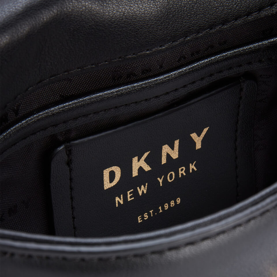 DKNY Women's Winona Flap Cross Body Bag - Black