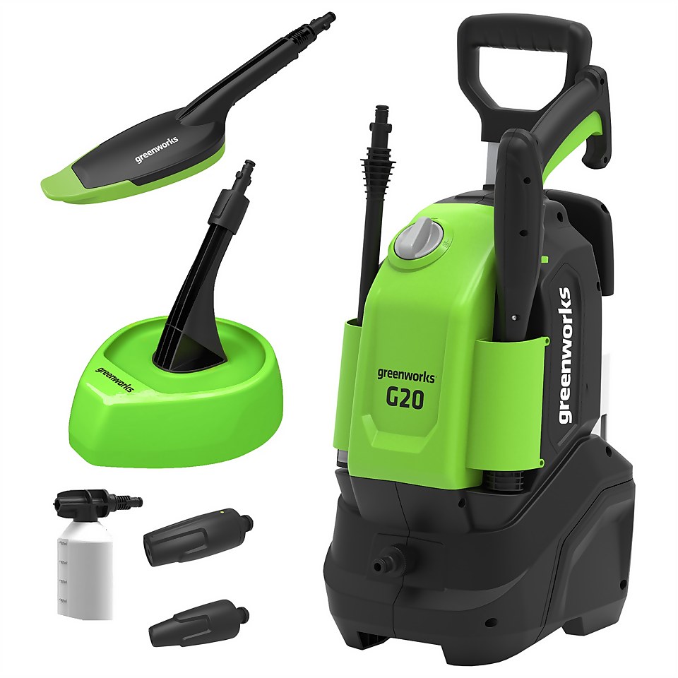 Greenworks G2 Pressure Washer (with Patio Head and Brush)
