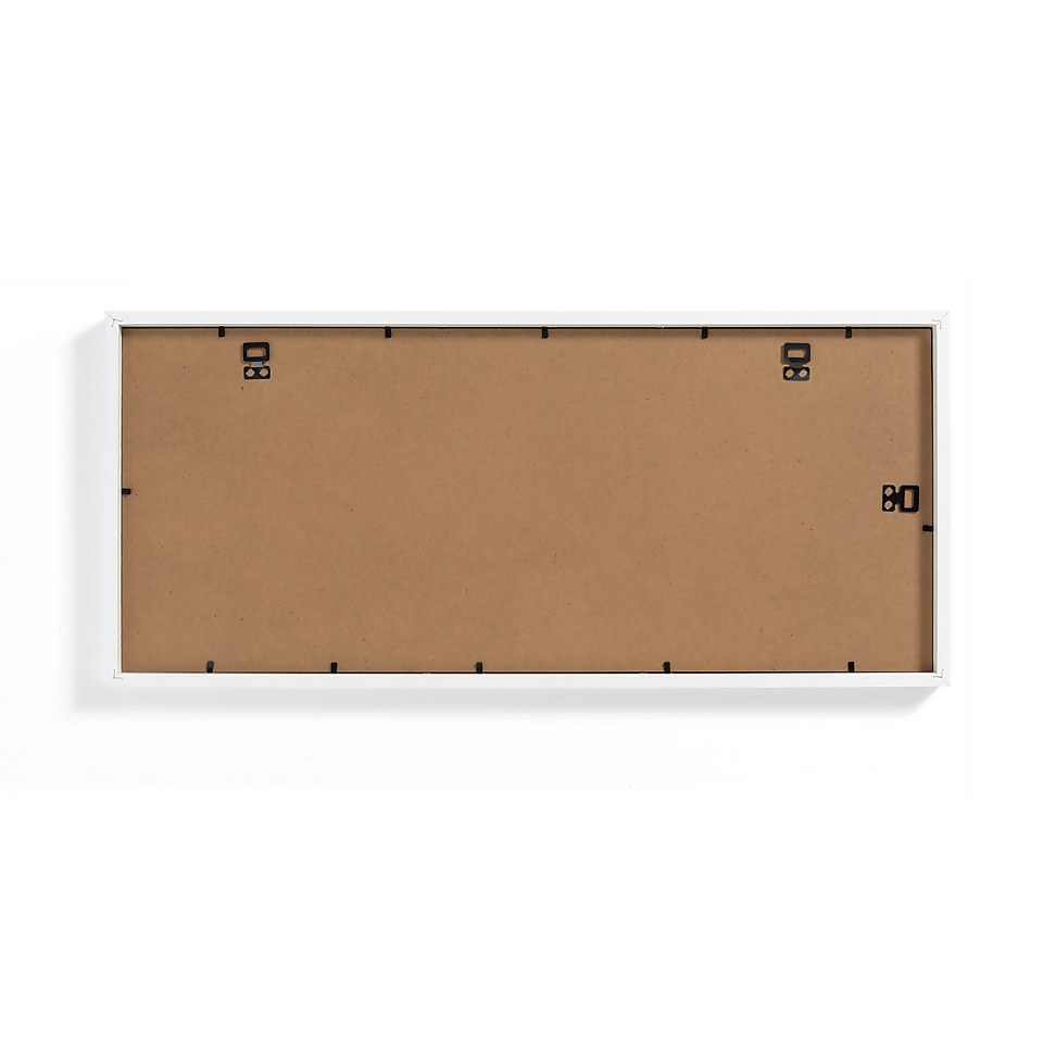 Box Photo Frame Multi Aperture - 60x25cm - White