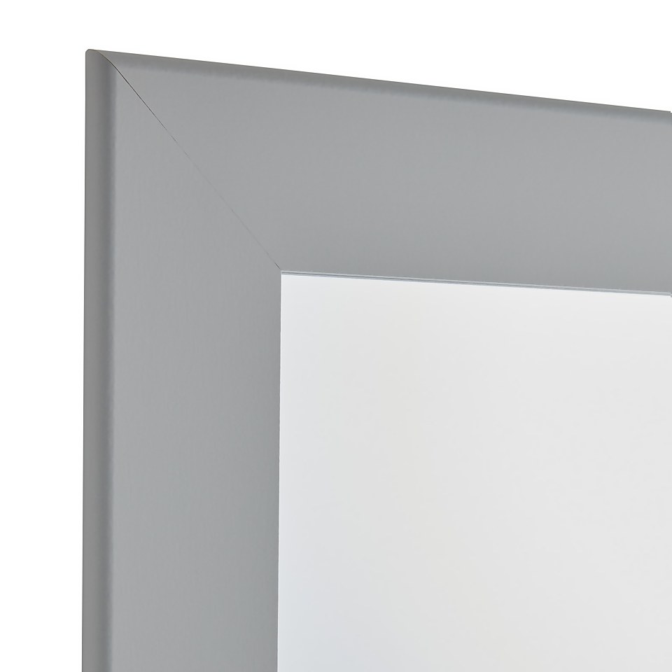 Everett Framed Mirror - Grey - 44x134cm