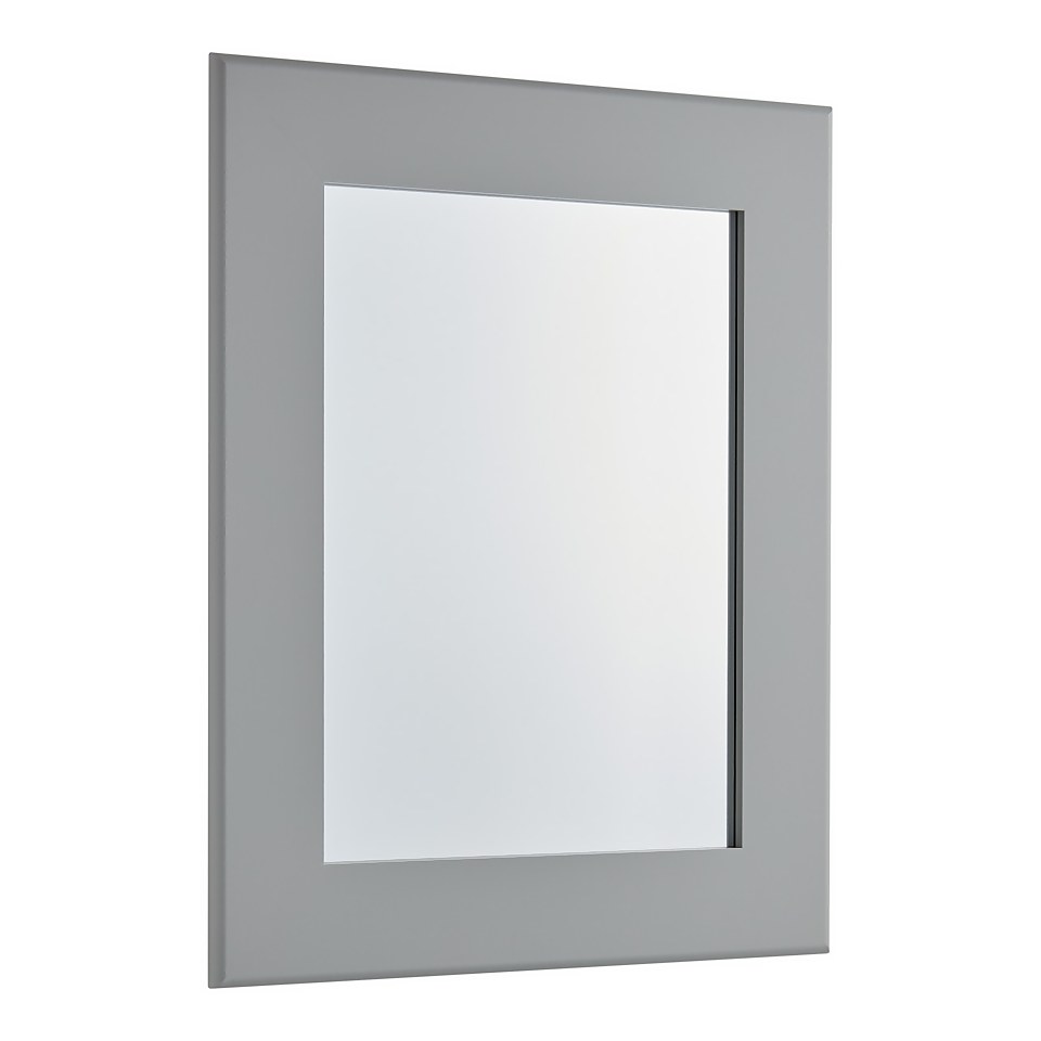 Everett Framed Mirror - Grey - 44x54cm