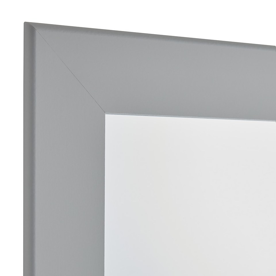 Everett Framed Mirror - Grey - 44x54cm