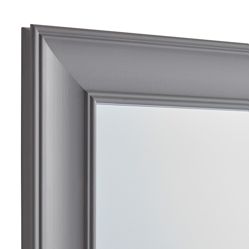 Coldrake Framed Mirror - Vapour Grey - 41x131cm