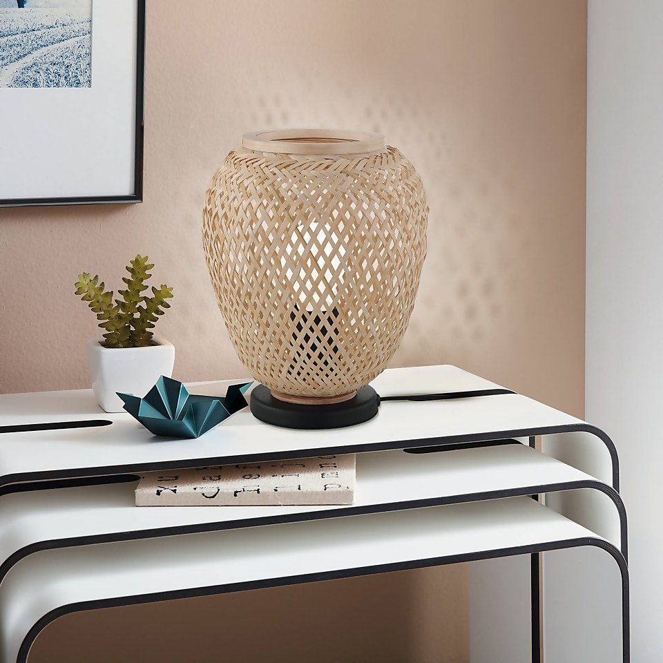 Eglo Dembleby Table Lamp Natural