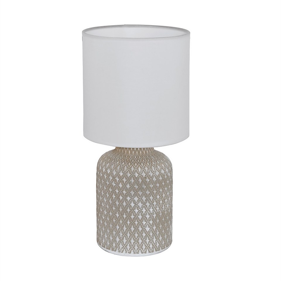 Eglo Bellariva Table Lamp - Grey & White